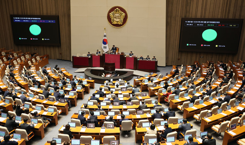 민생법안 11건 국회 본회의 통과…항...