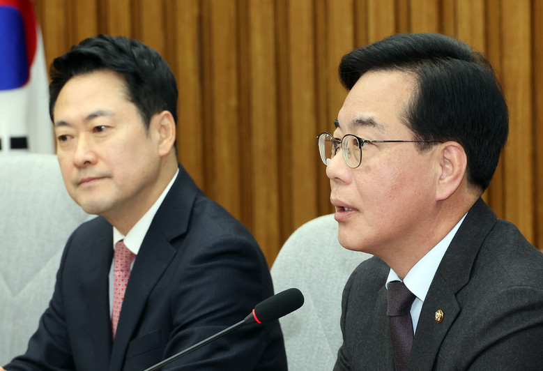 국민의힘 장동혁 대표 "결의문이 마지...